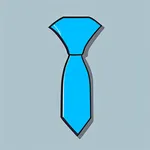 bright blue tie image